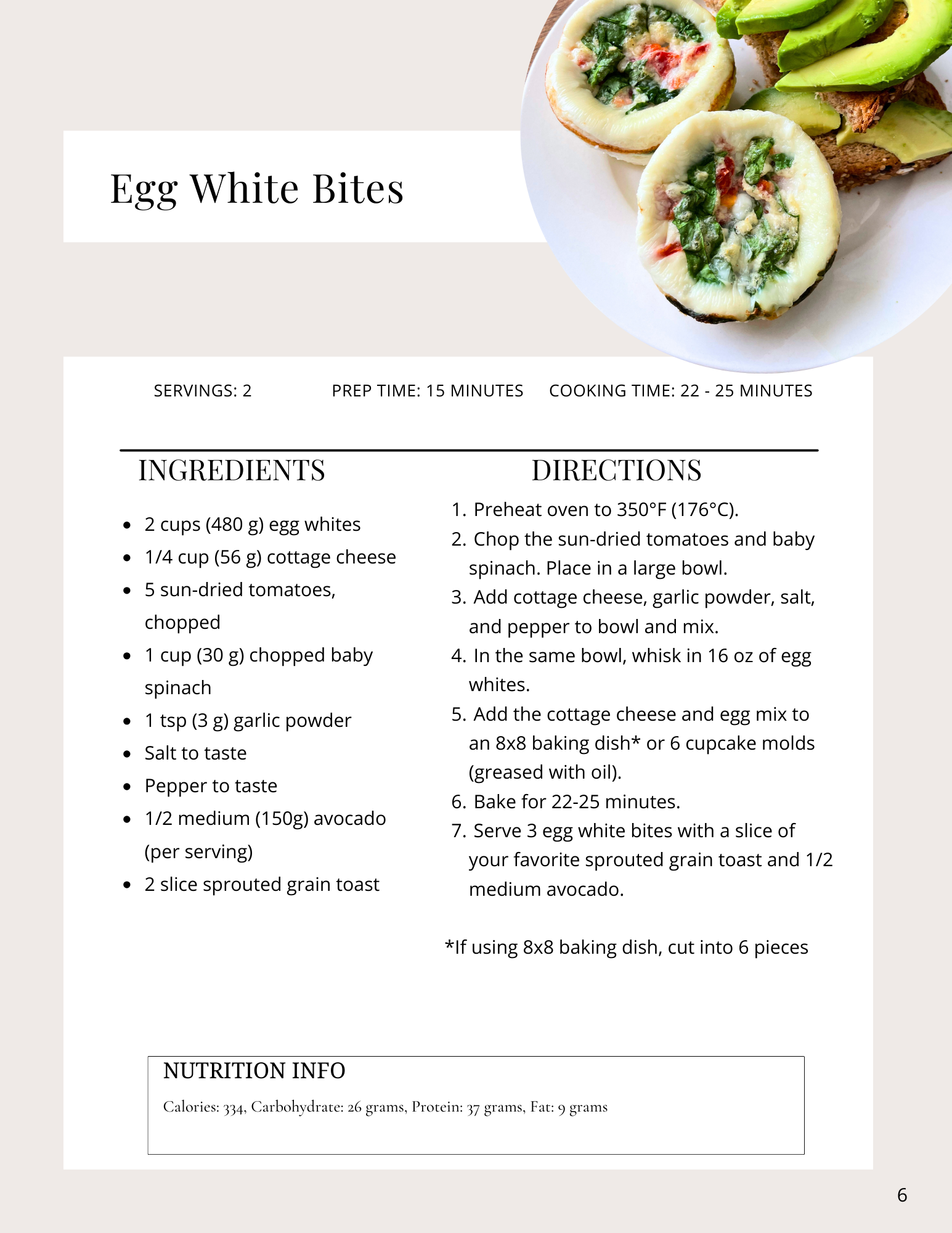 Egg White Bites