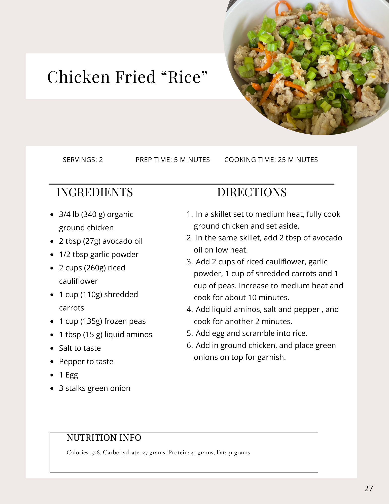 Chicken Fried Rice